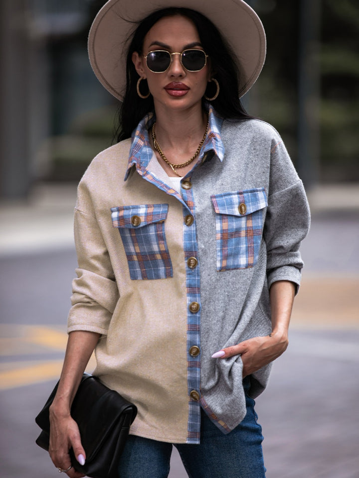Brooklyn Plaid Contrast Shacket