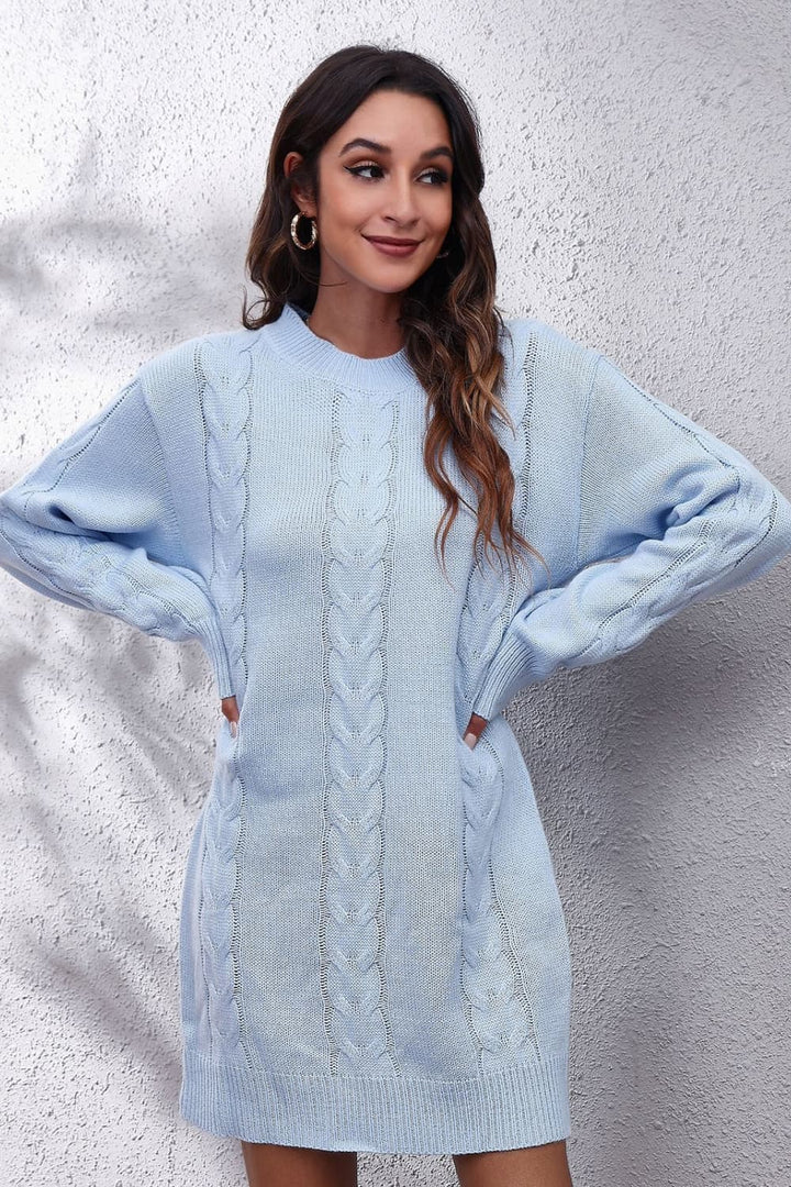Smiles All Around Mini Sweater Dress