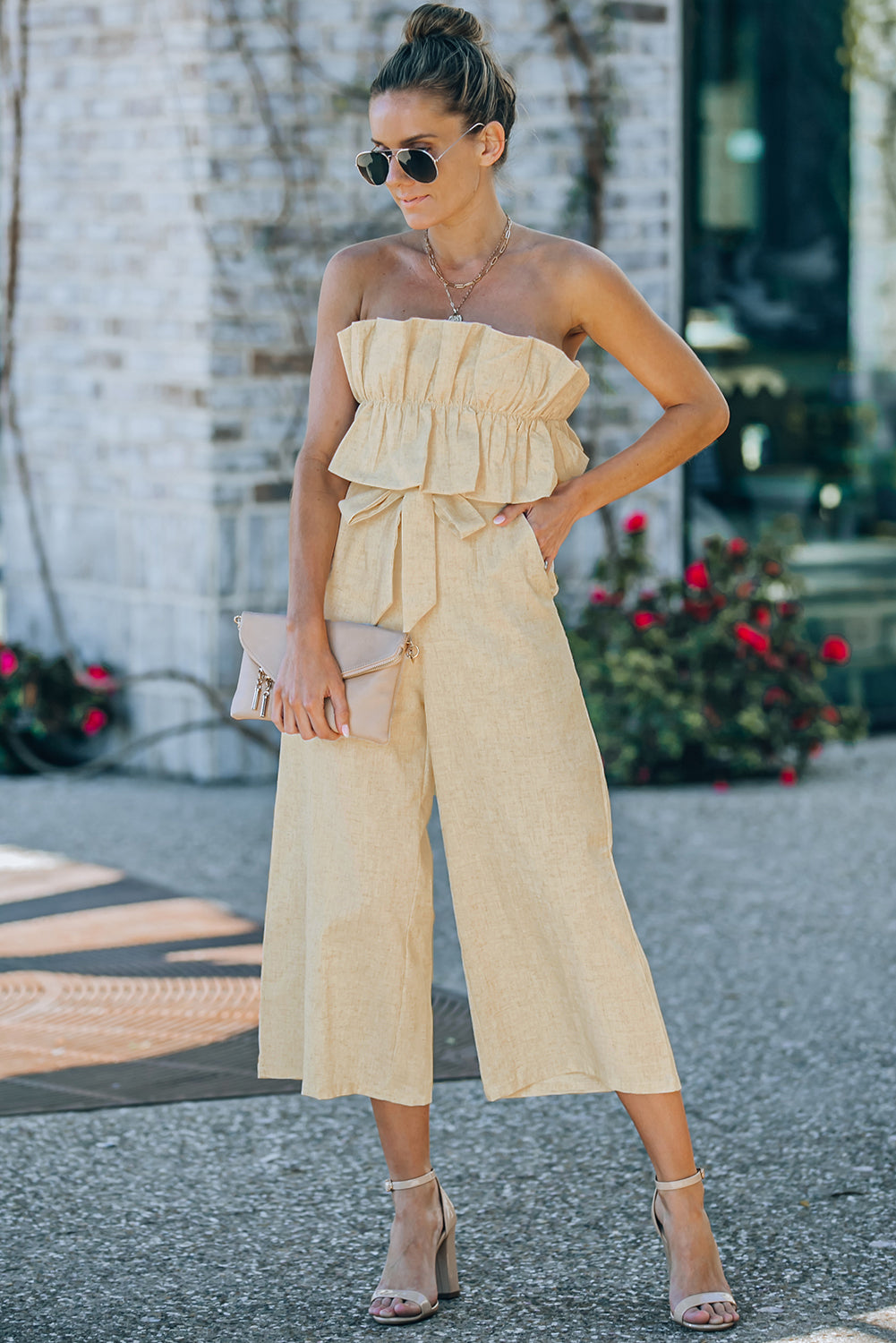 So Chic Ruffled Jumpsuit