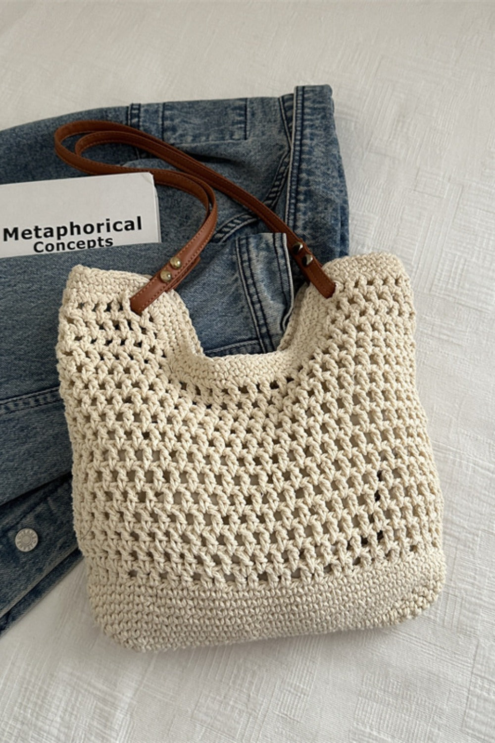 Brooklynn Openwork Tote Bag