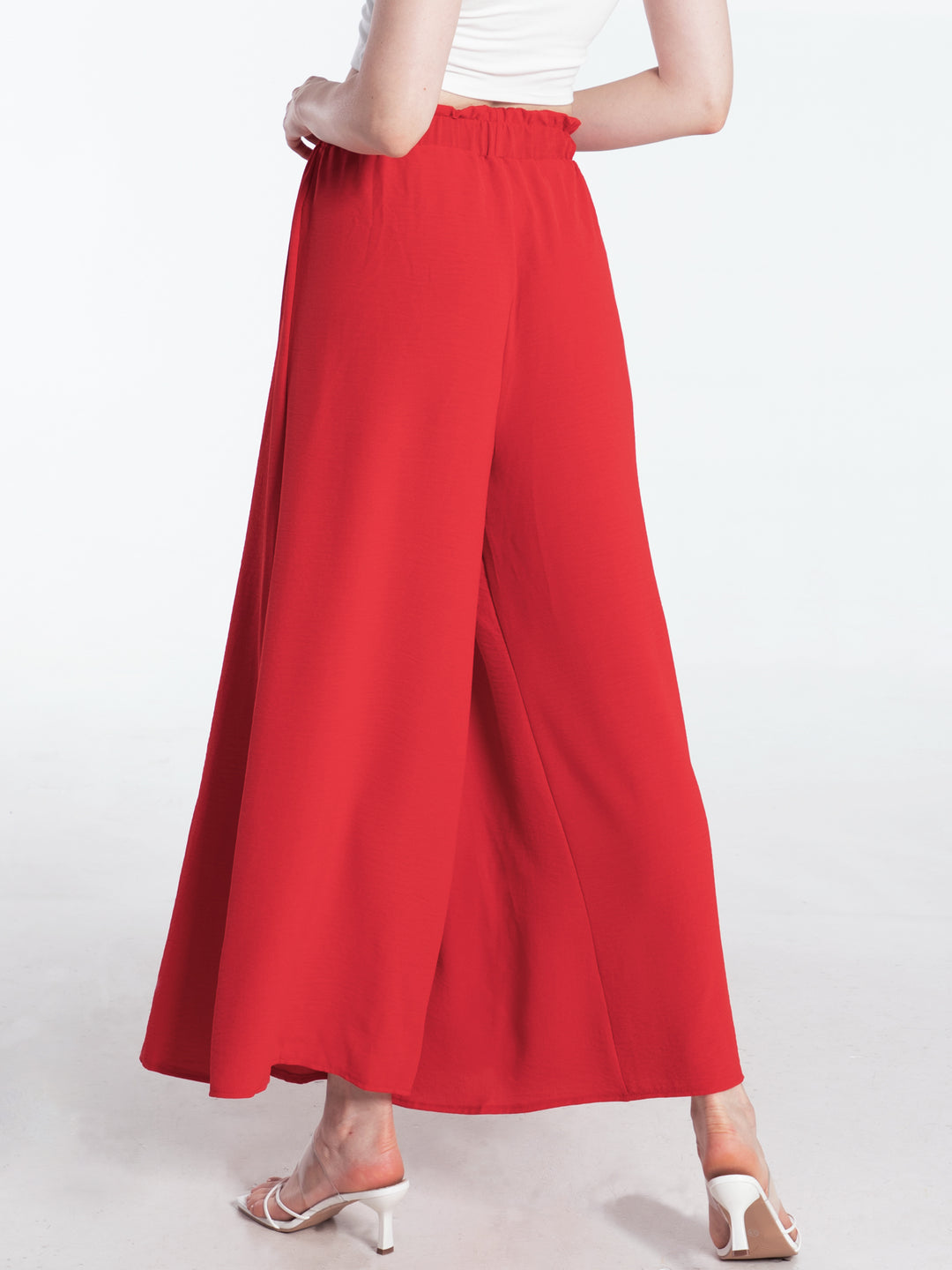 Sadie Tied Slit Wide Leg Pants