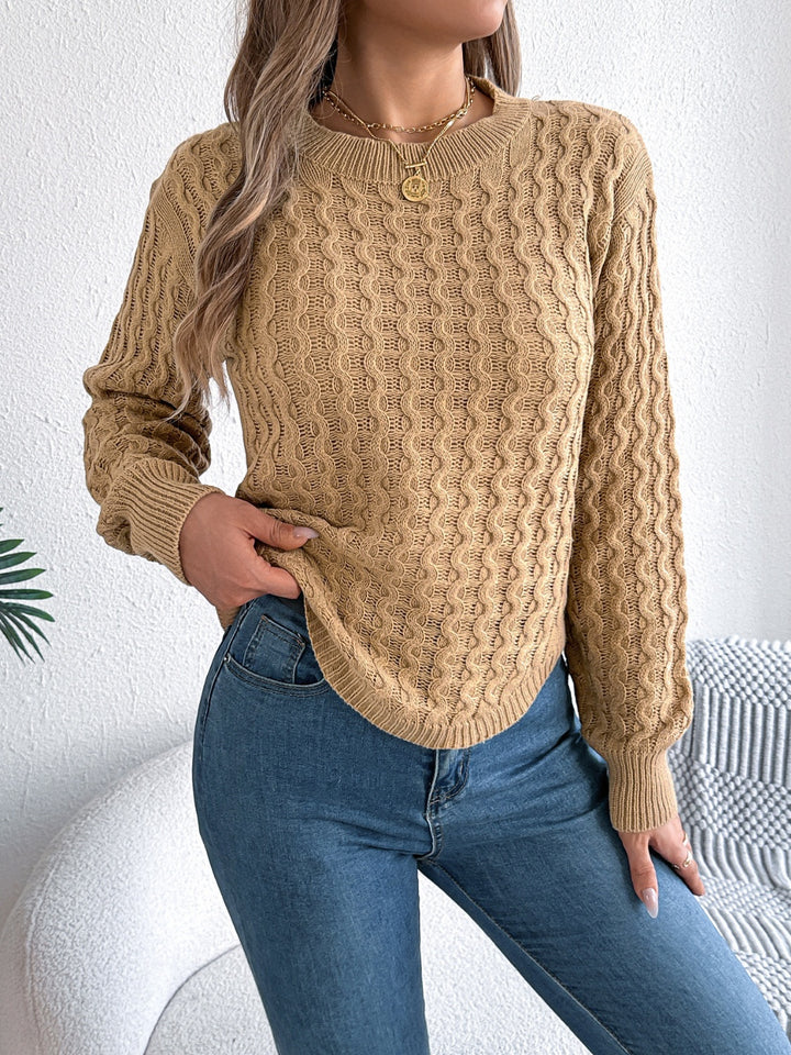 Raelynn Asymmetric Hem Sweater