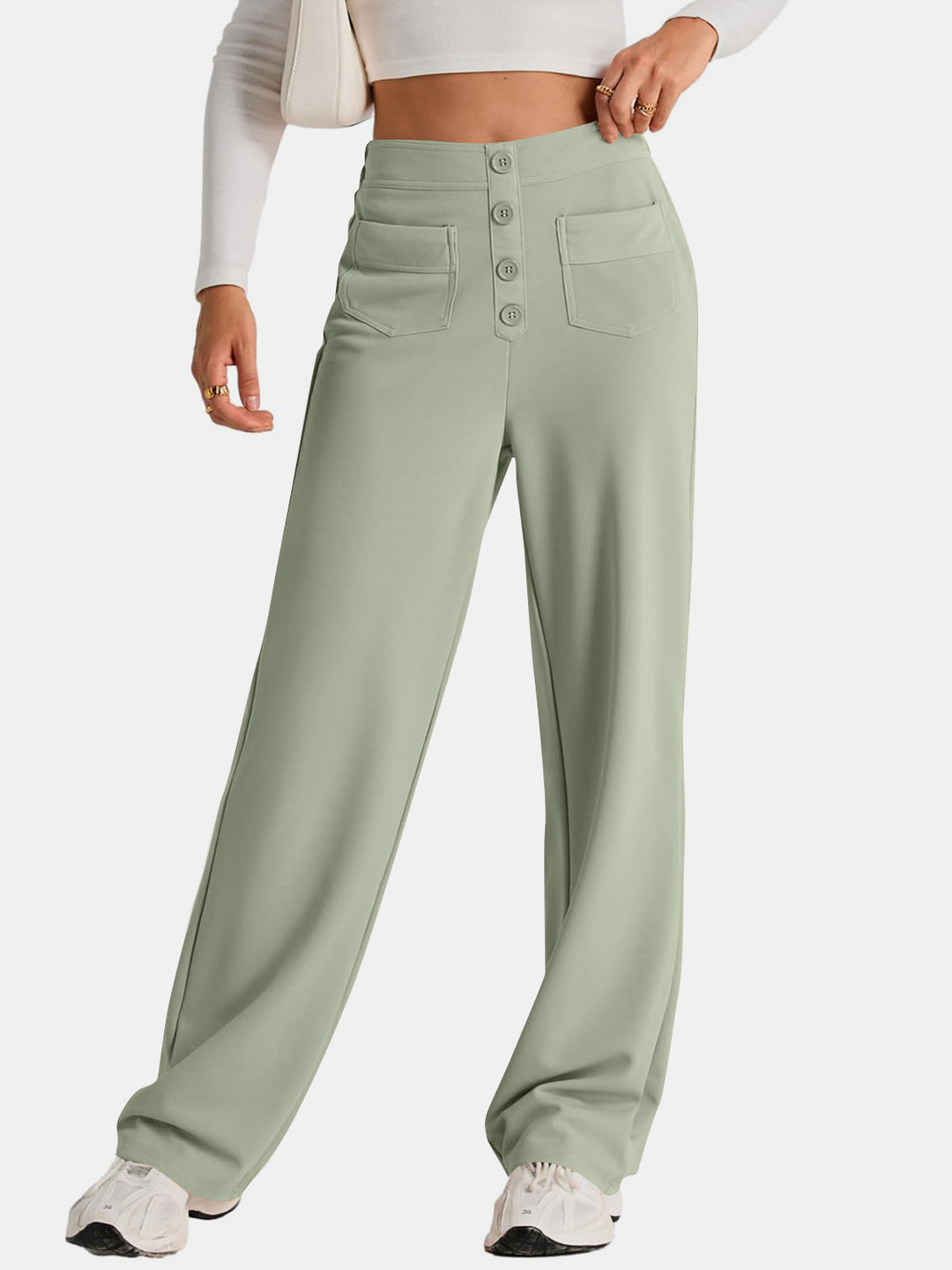 Proactive High Waist Wide Leg Pants