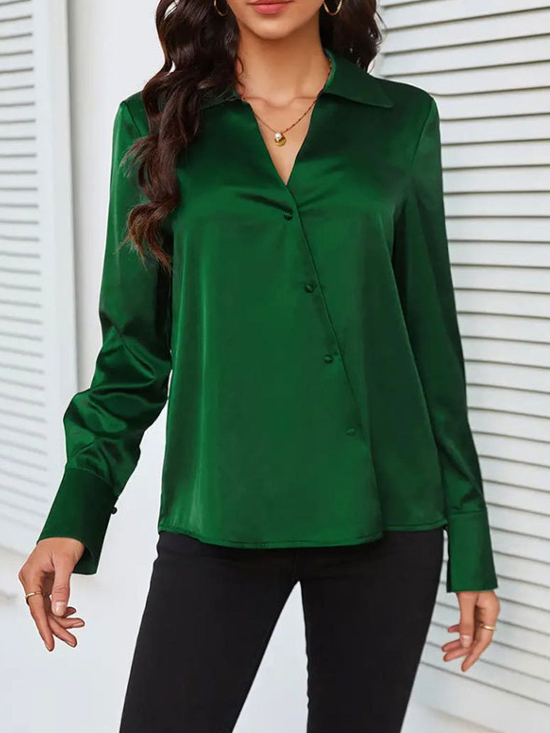 Emerson Button Up Long Sleeve Top