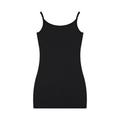 Solid Tight Sleeveless Dress - Black