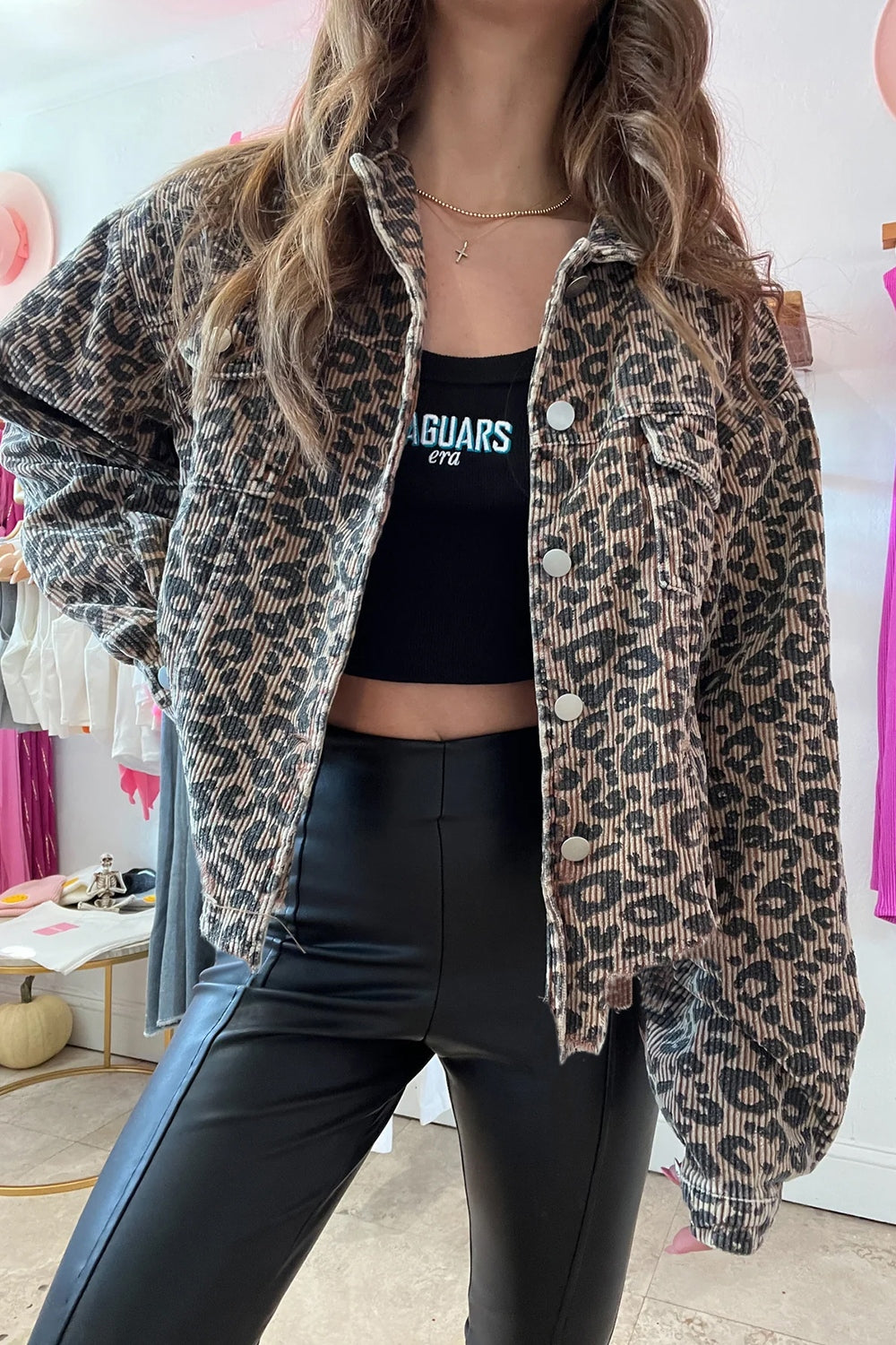 Jungle Queen Asymmetrical Leopard Jacket