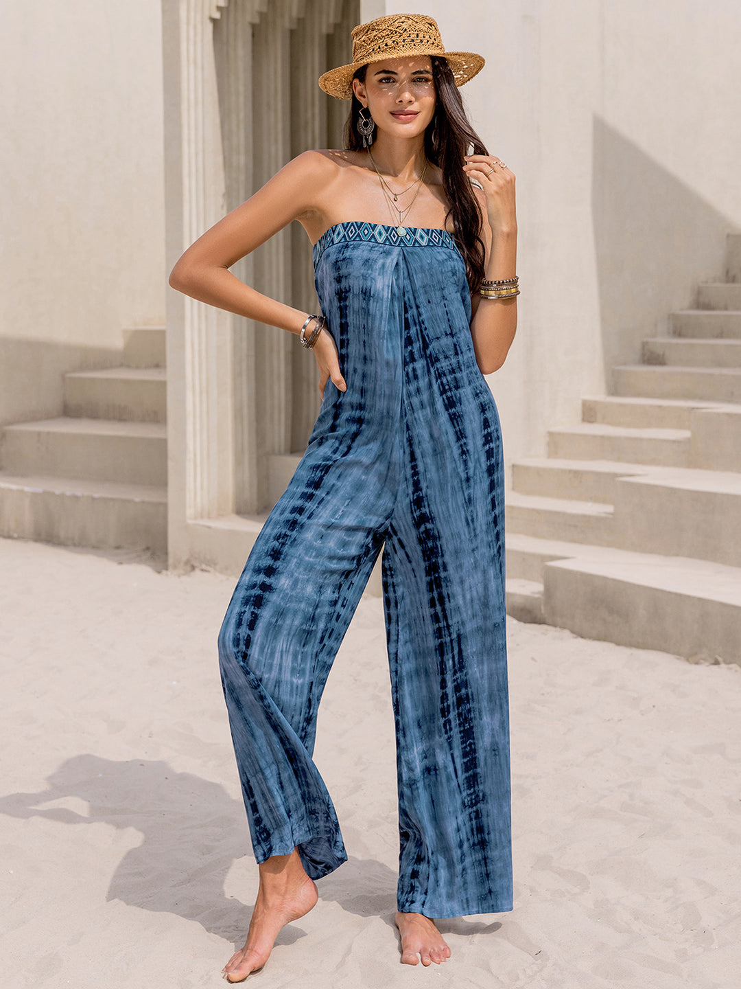 Tessa Tied Wide Leg Jumpsuit