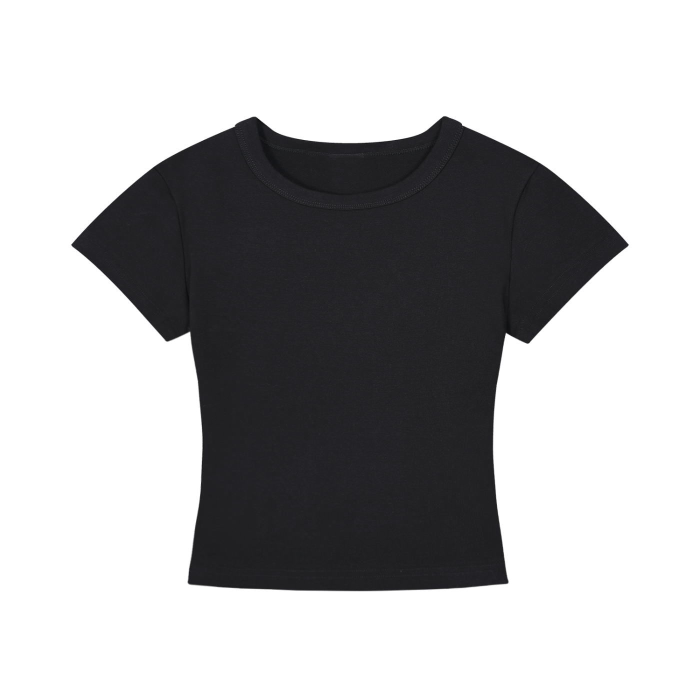 Women's Cropped T-Shirt - Black