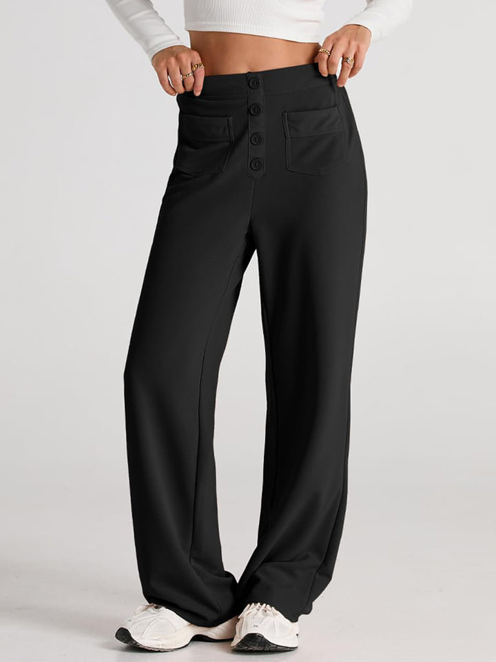 Proactive High Waist Wide Leg Pants