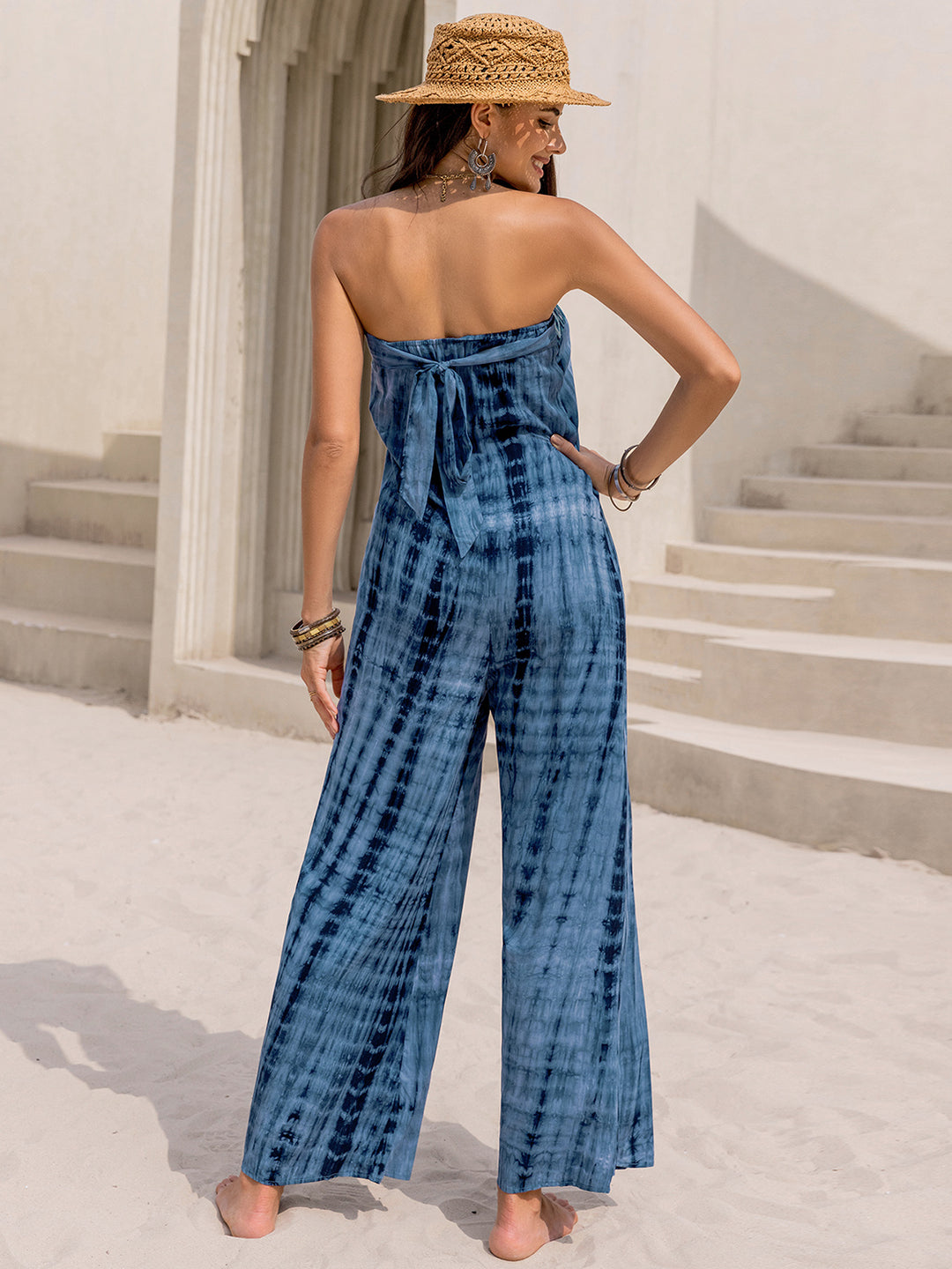 Tessa Tied Wide Leg Jumpsuit