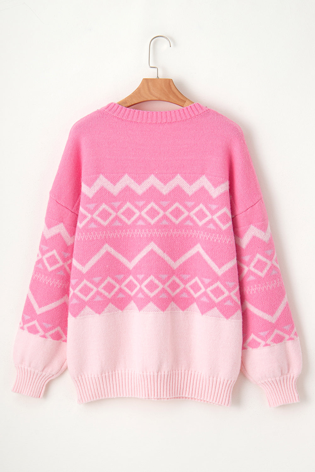 Ryleigh Geometric Long Sleeve Sweater