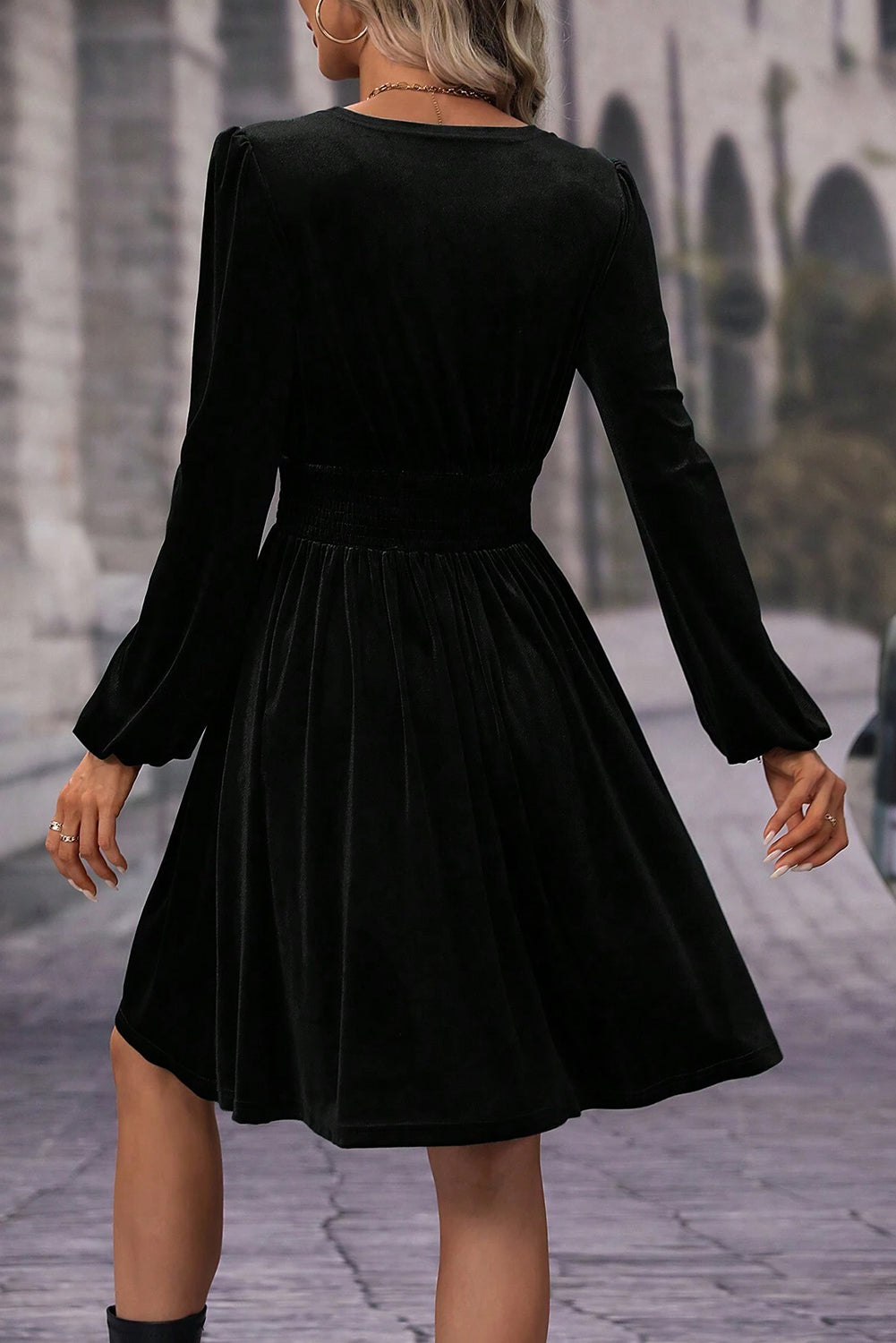 Alaia Long Sleeve Mini Dress