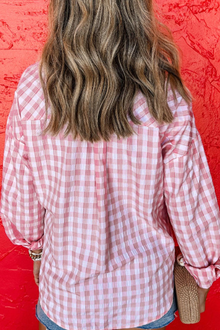 Morgan Plaid Long Sleeve Shirt