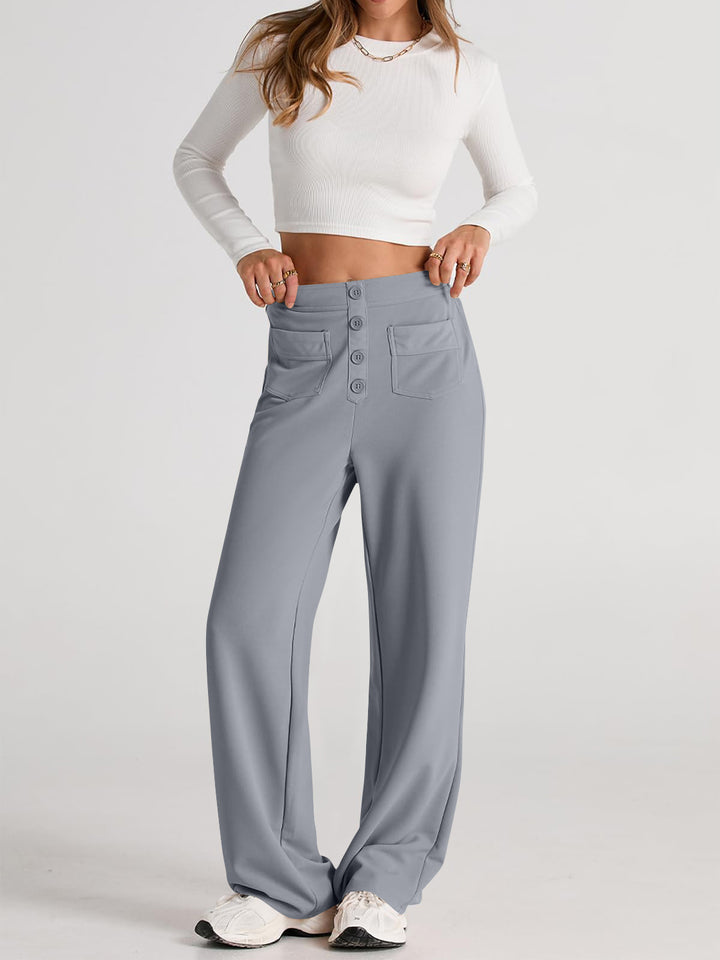 Proactive High Waist Wide Leg Pants