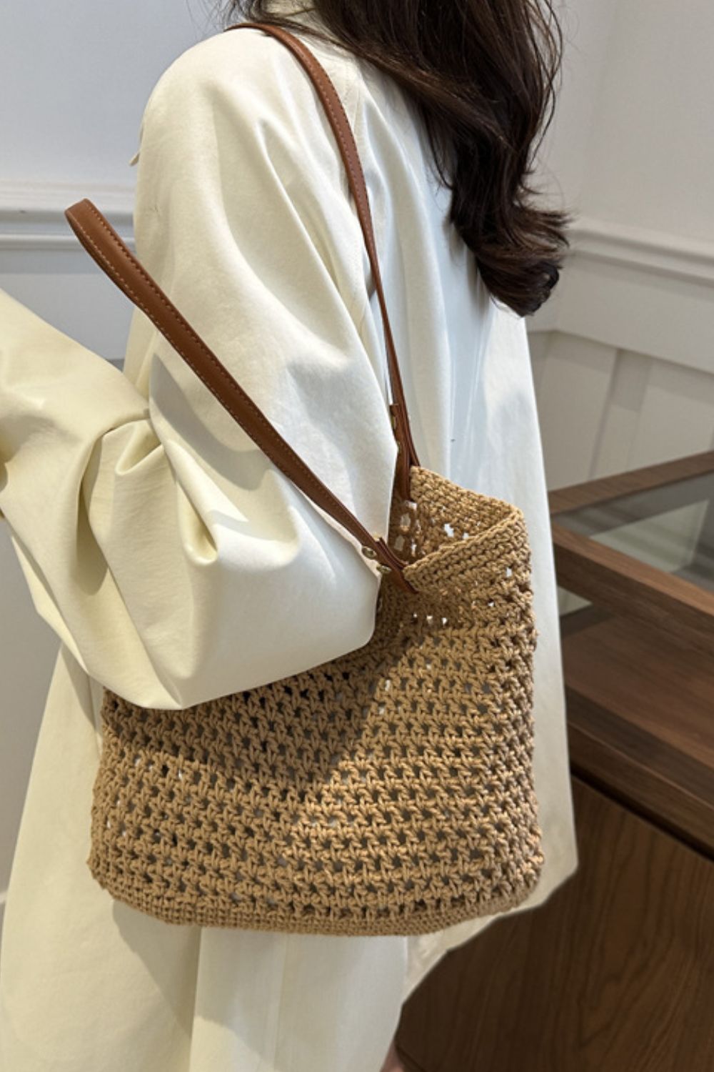 Brooklynn Openwork Tote Bag