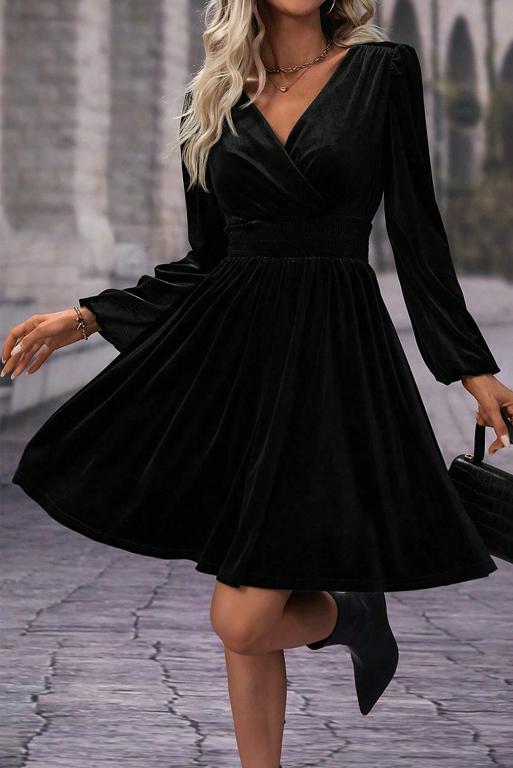 Alaia Long Sleeve Mini Dress