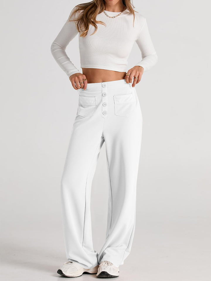 Proactive High Waist Wide Leg Pants