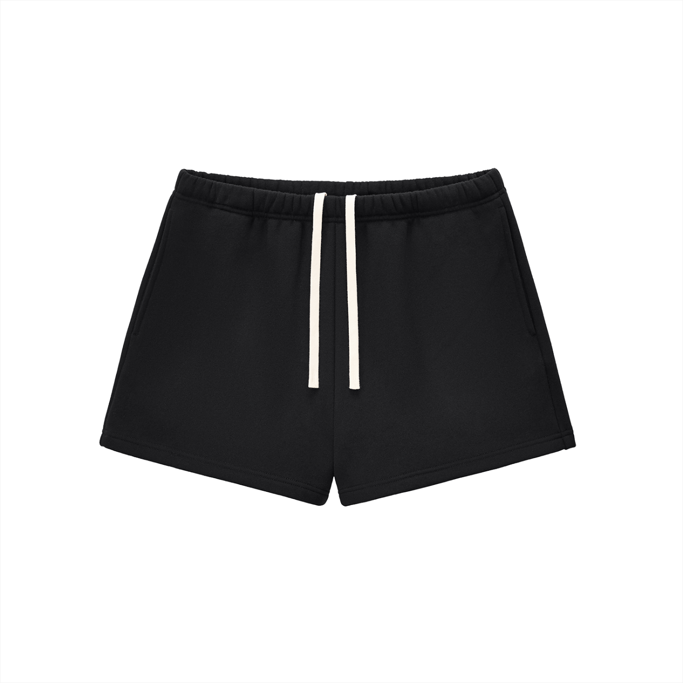 Essential Fleece Drawstring Sweatshorts - Black