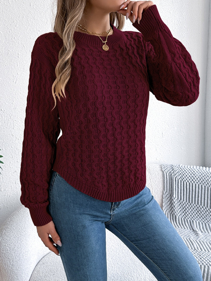 Raelynn Asymmetric Hem Sweater