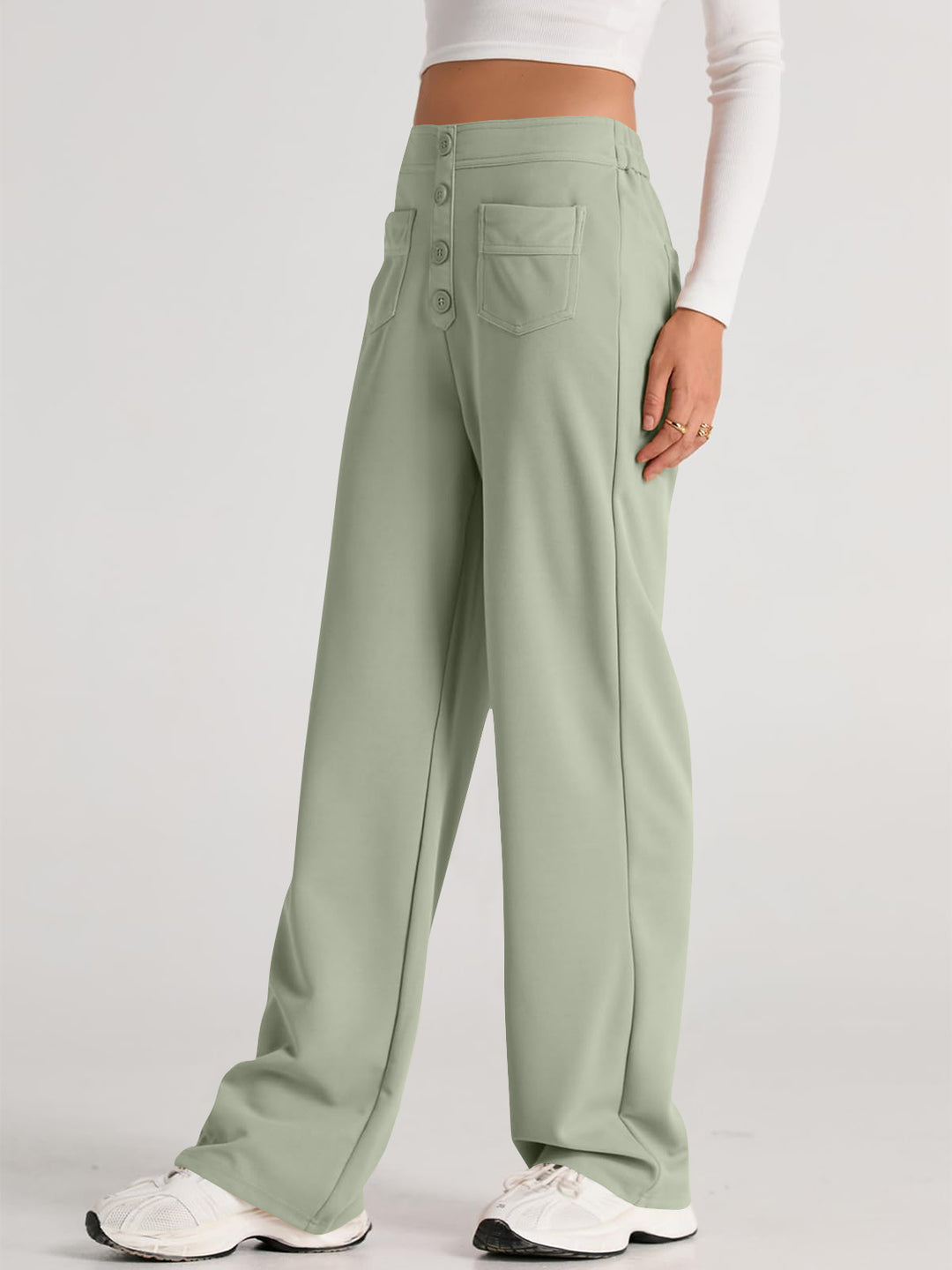 Proactive High Waist Wide Leg Pants