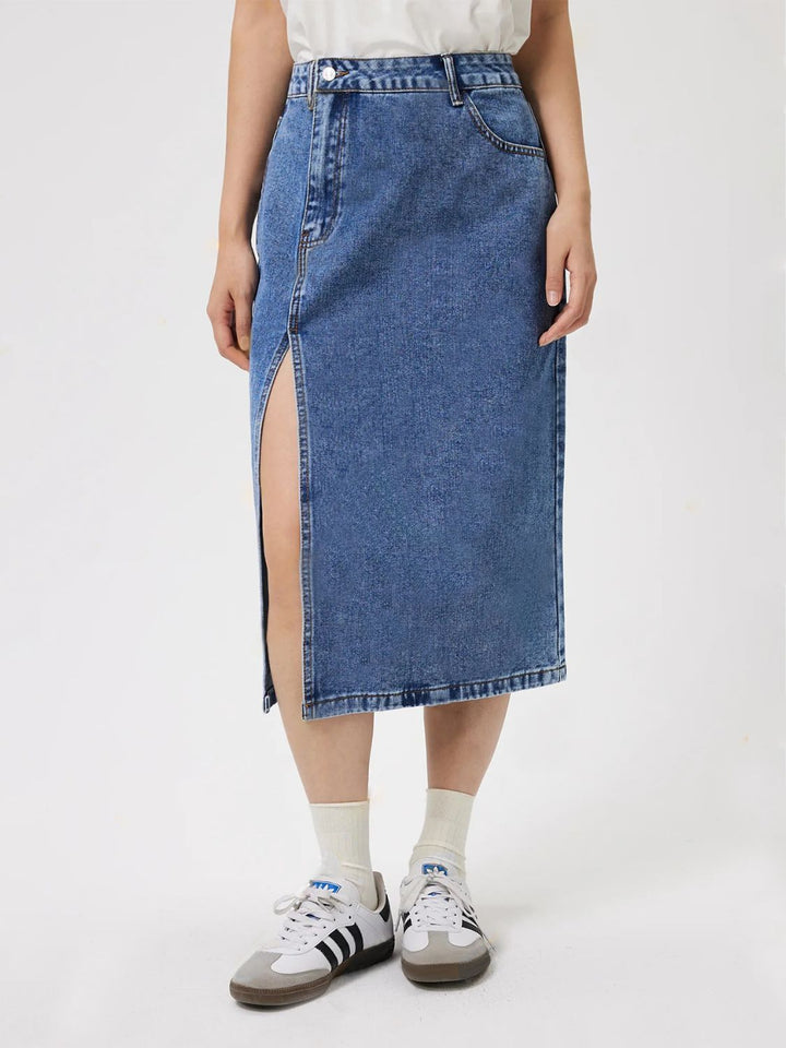 Harper Midi Denim Skirt