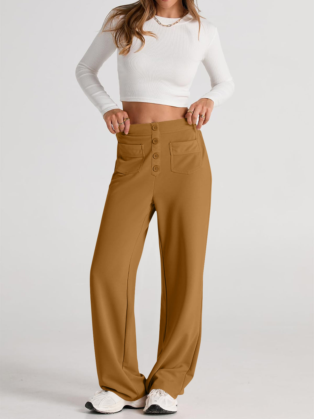 Proactive High Waist Wide Leg Pants