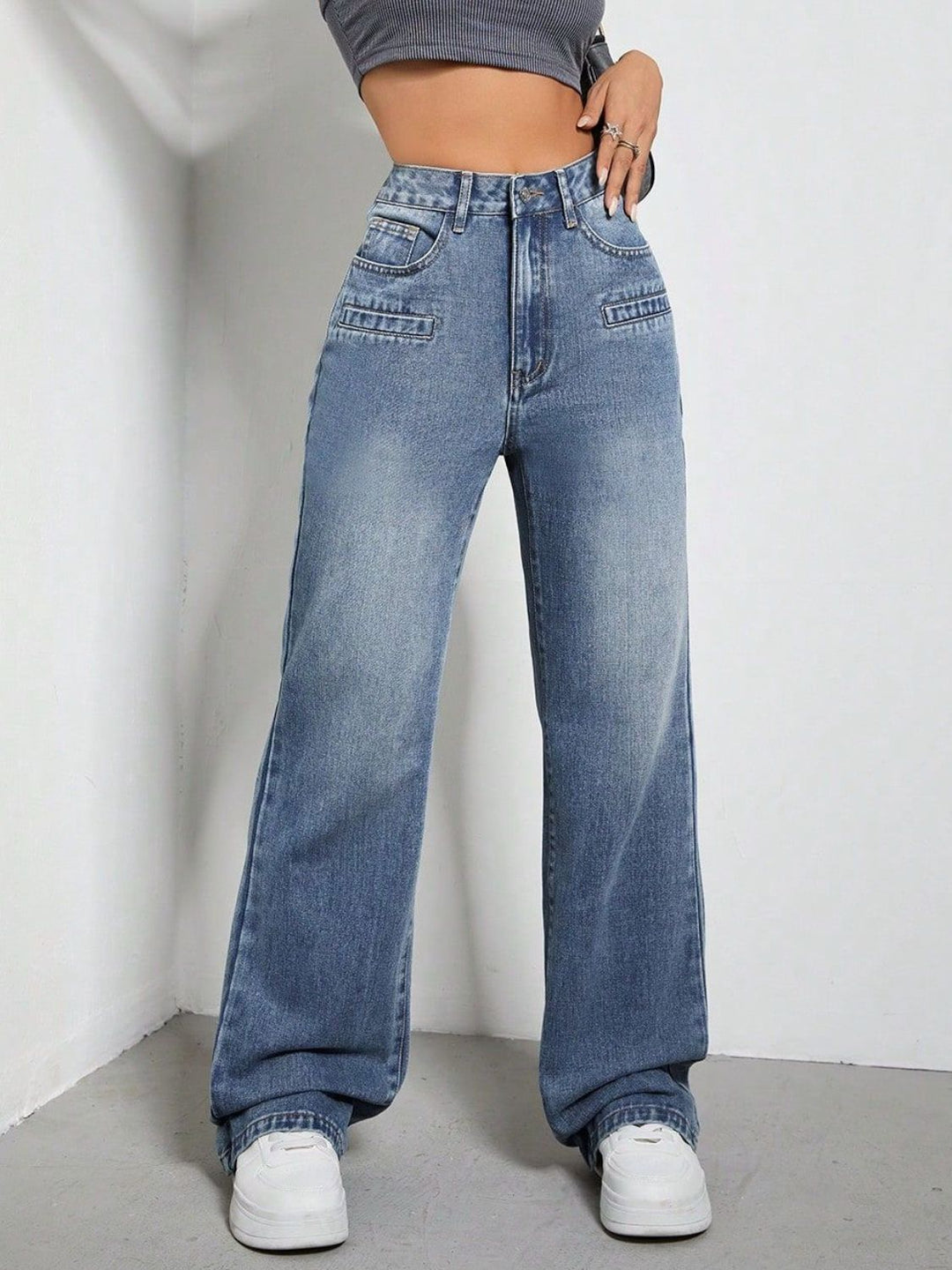 Mila High Rise Wide Leg Jeans