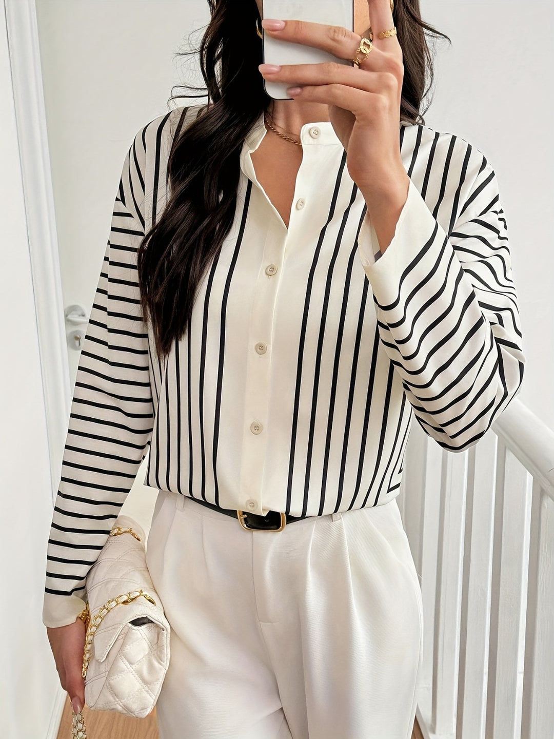 Elsie Striped Long Sleeve Top