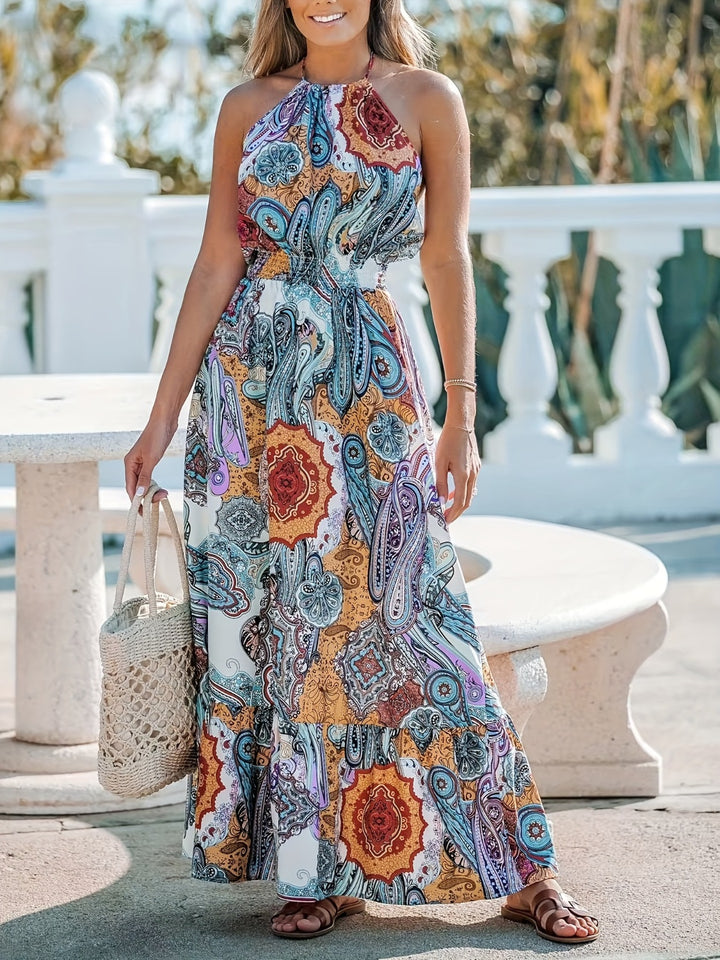 Kaylee Halter Neck Maxi Dress