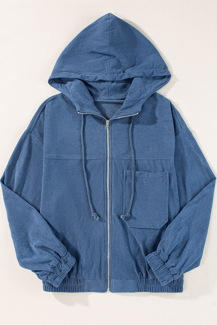 Aria Zip Up Hooded Jacket