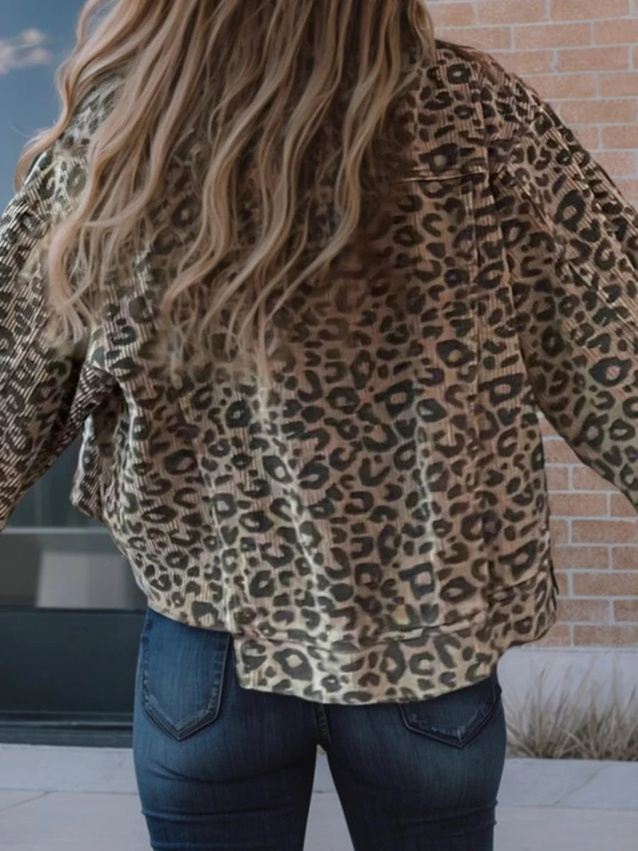 Jungle Queen Asymmetrical Leopard Jacket