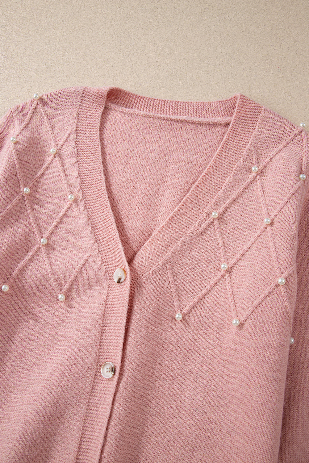 Julia Beaded V-Neck Cardigan