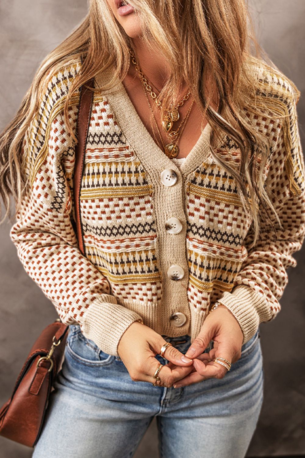 Jane Button Down Long Sleeve Cardigan