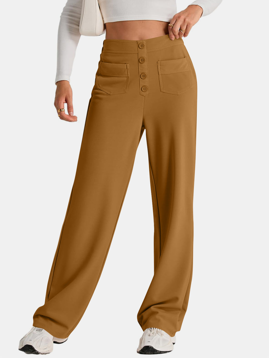 Proactive High Waist Wide Leg Pants