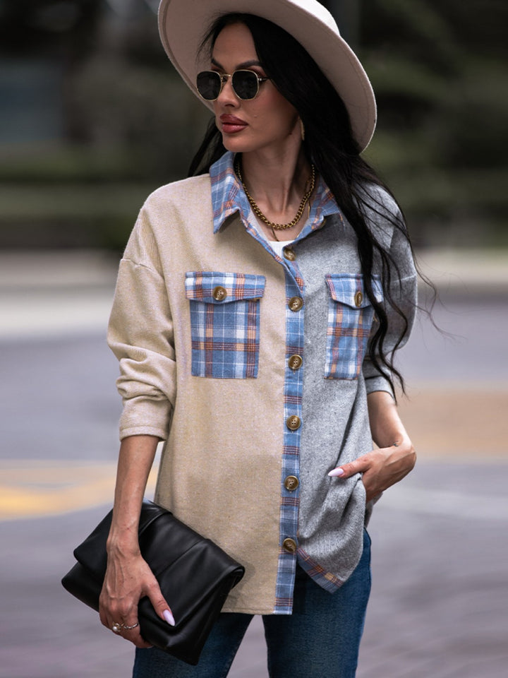 Brooklyn Plaid Contrast Shacket