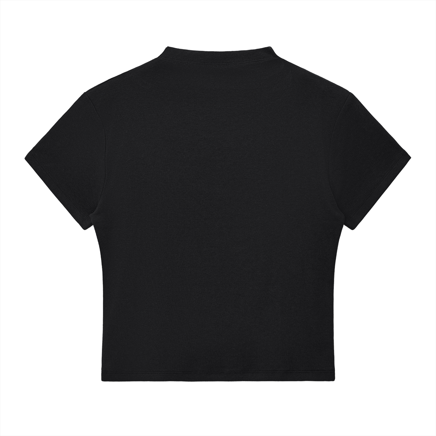 Essential Slim Fit Mock Neck T-Shirt - Black