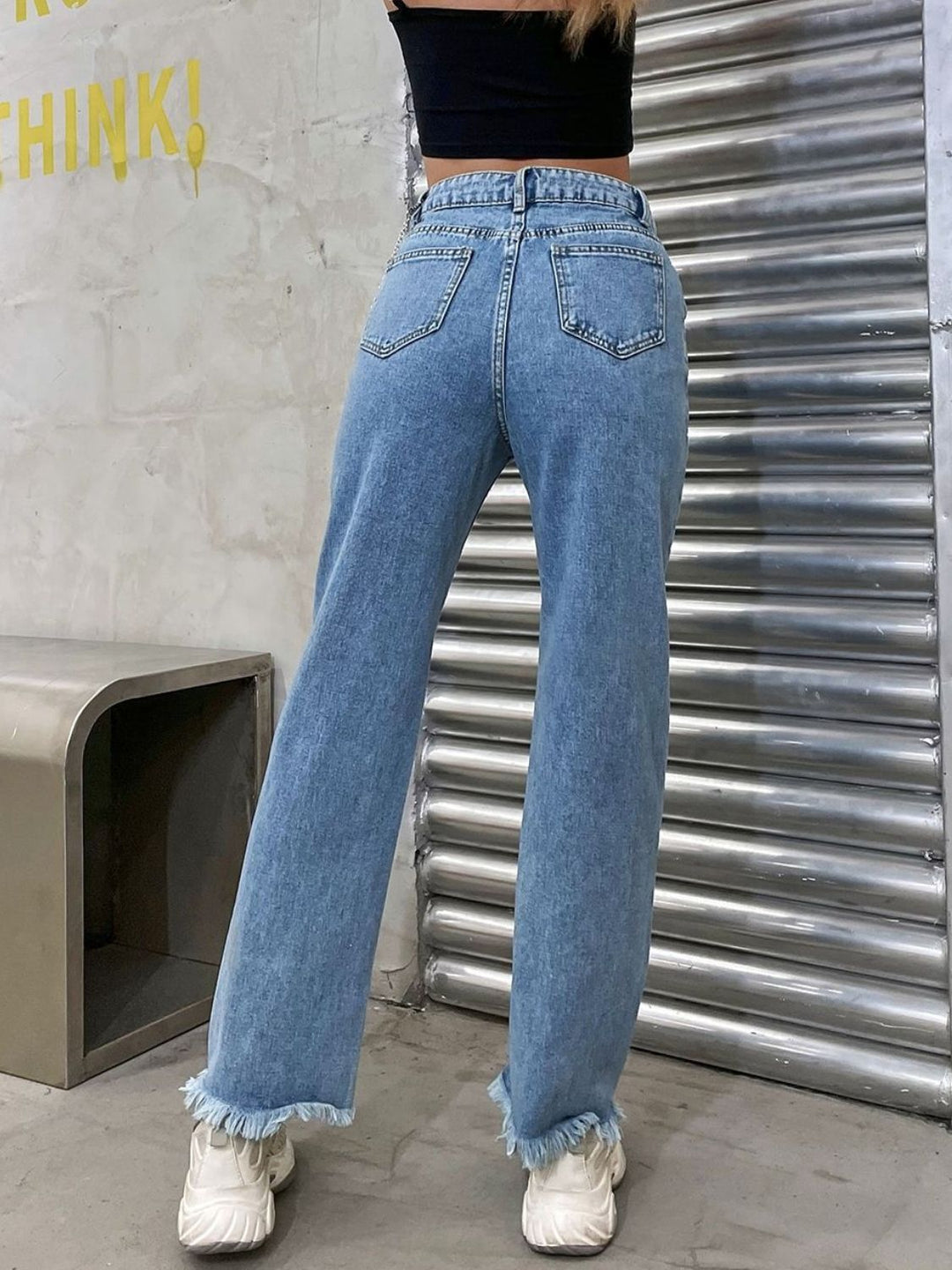 Isabella Raw Hem Jeans