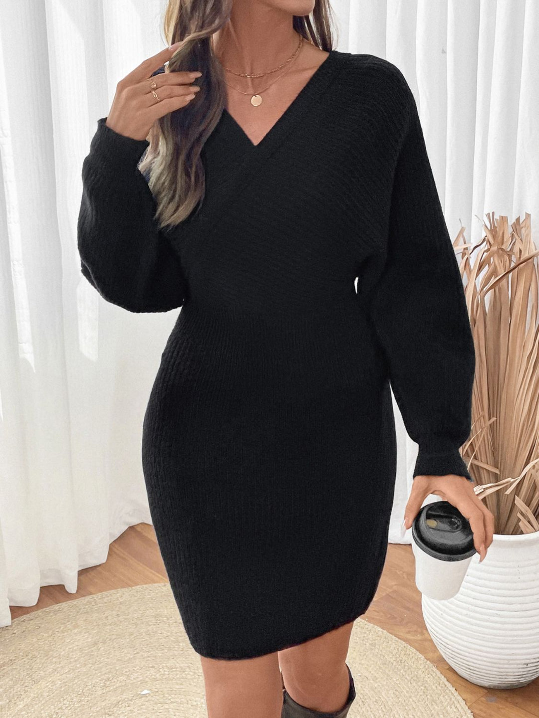 Rebecca Long Sleeve Sweater Dress