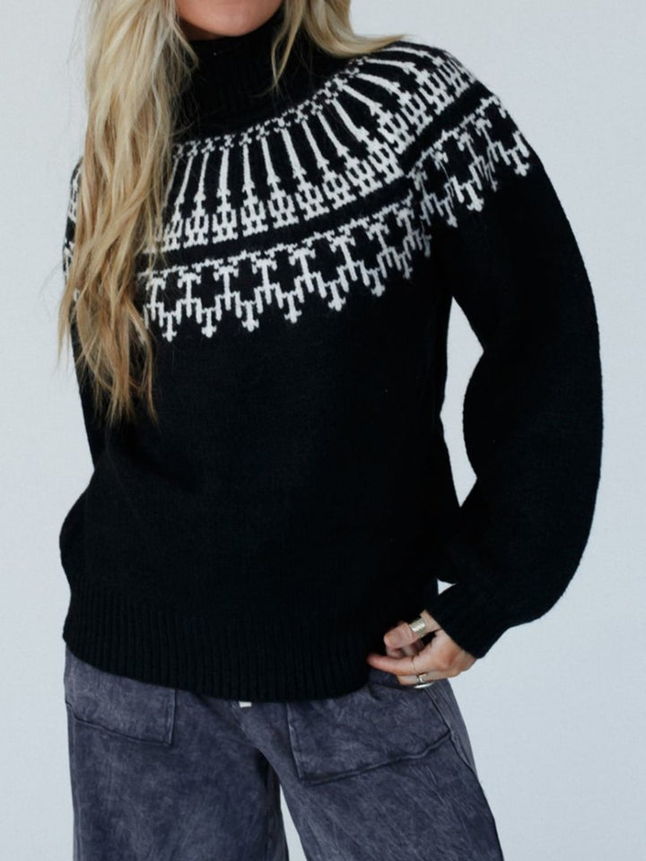 Sara Turtleneck Long Sleeve Sweater