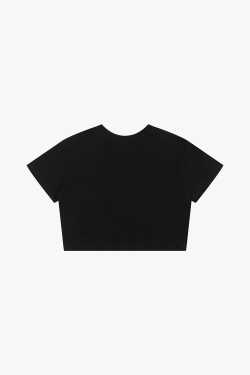 Baby Tee Seamless T-Shirt - Black