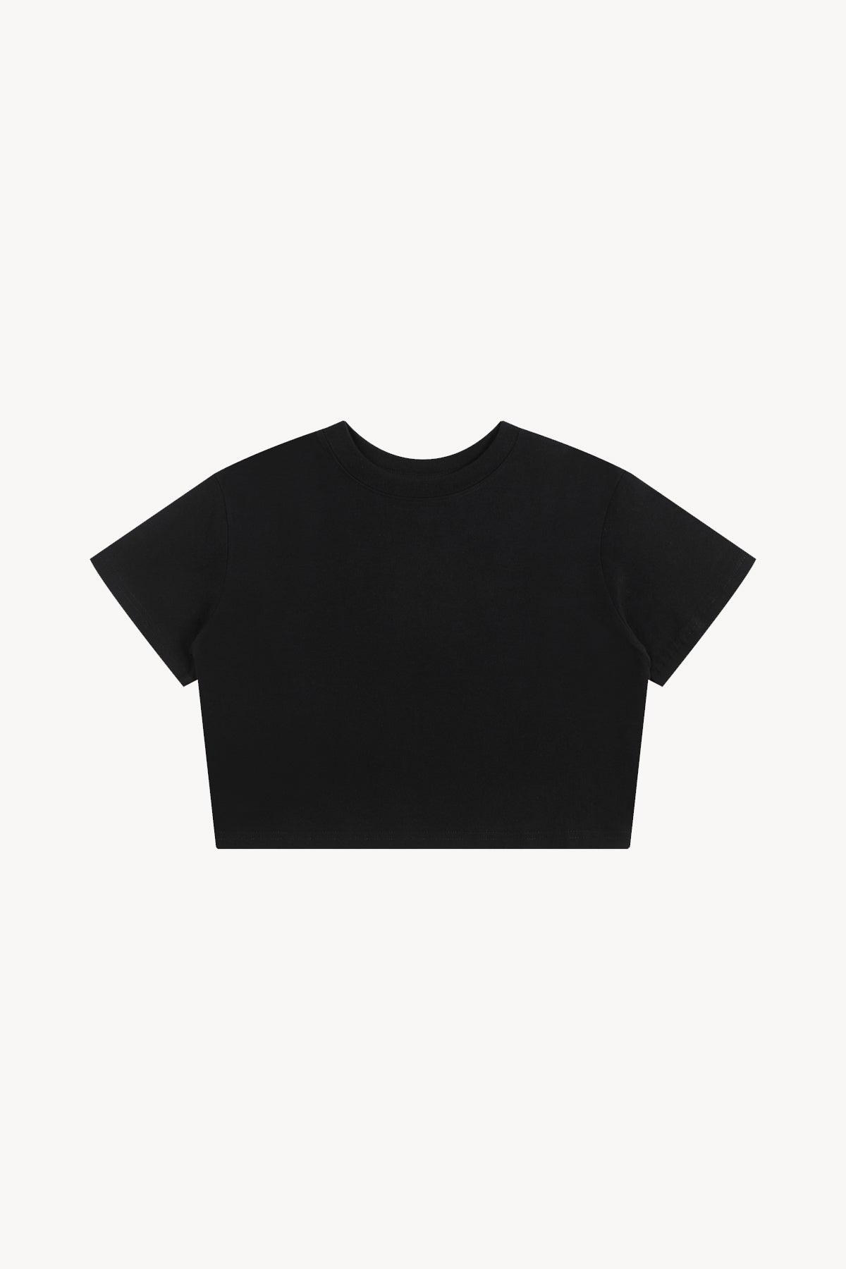 Baby Tee Seamless T-Shirt - Black
