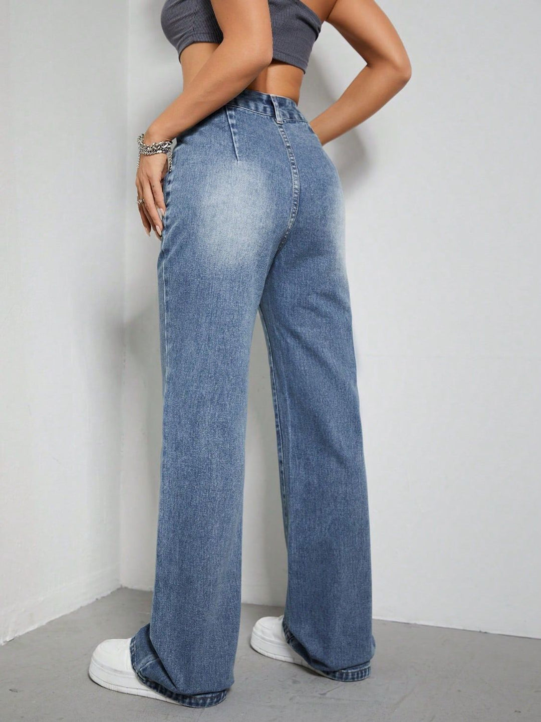 Mila High Rise Wide Leg Jeans