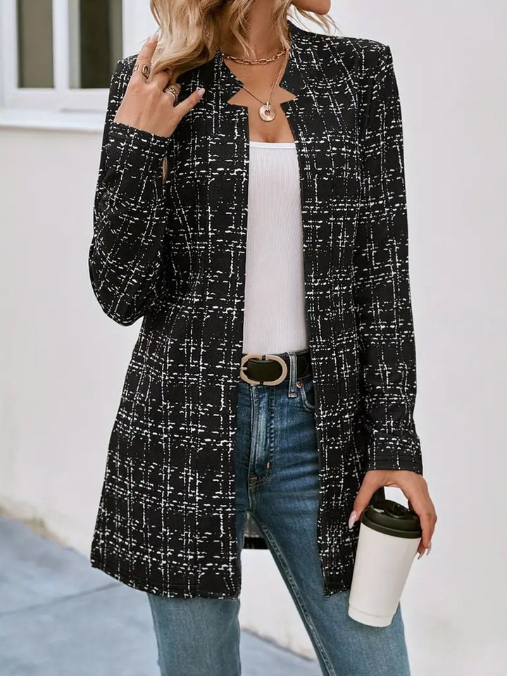 Harper Plaid Open Front Blazer