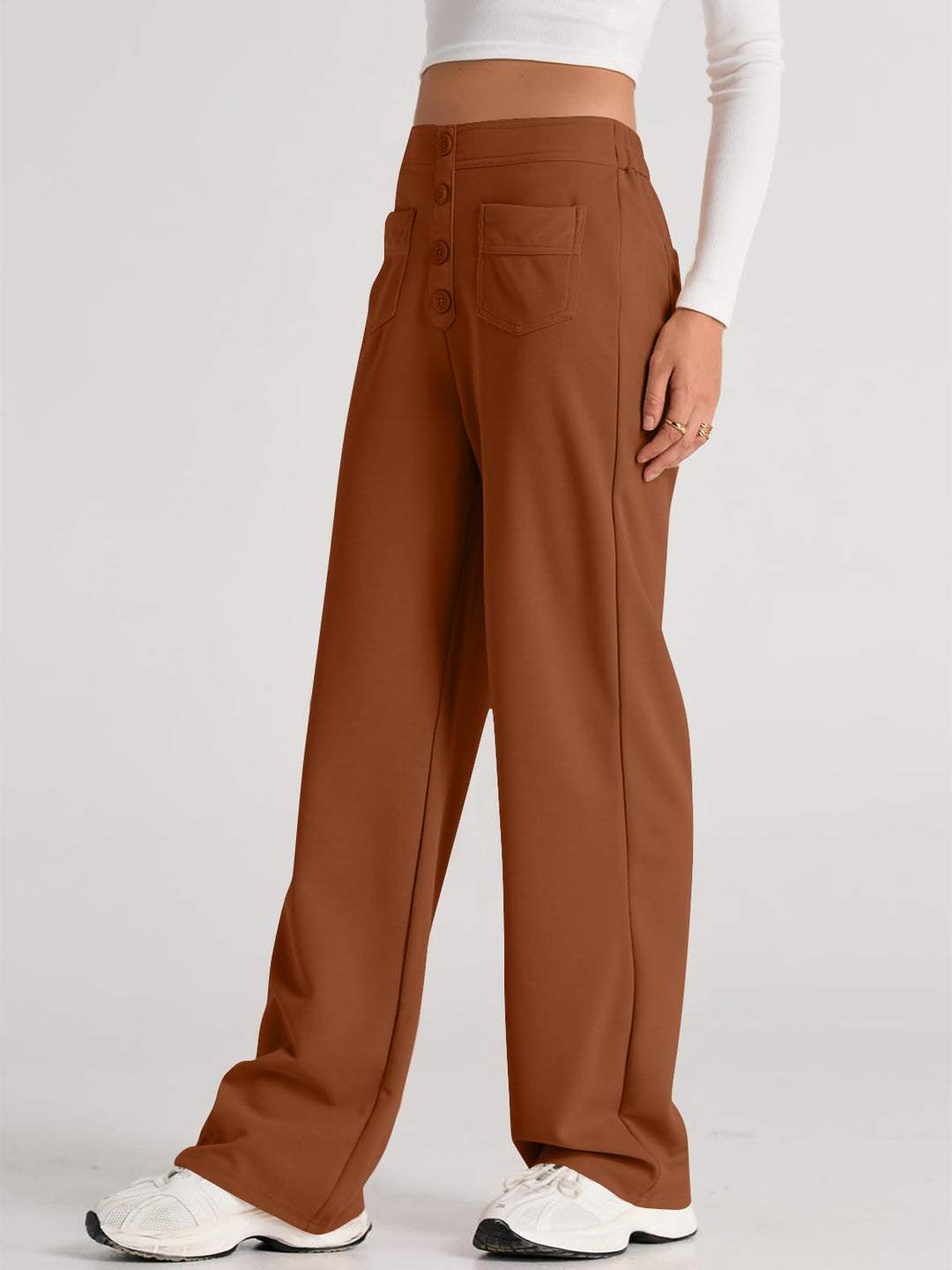 Proactive High Waist Wide Leg Pants