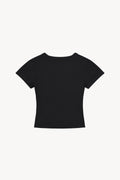 Cropped T-Shirt - Black