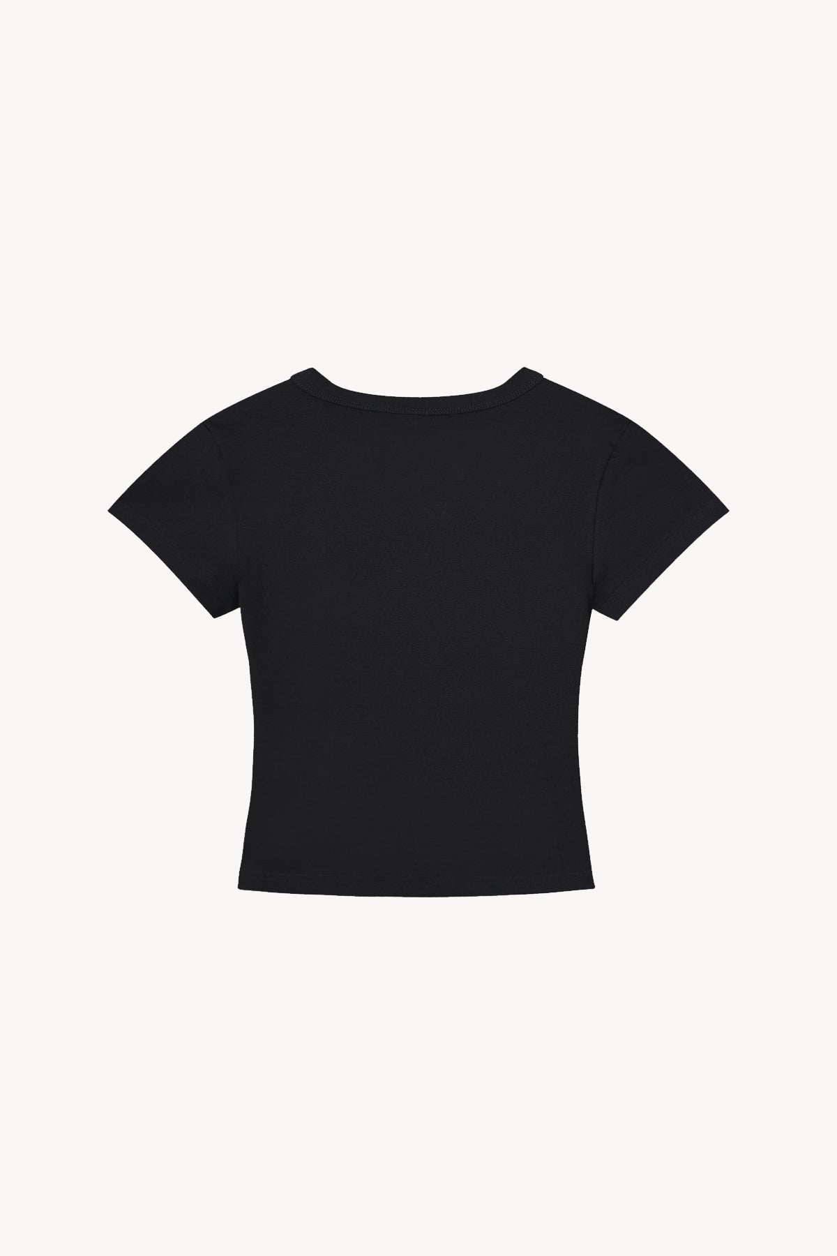 Cropped T-Shirt - Black