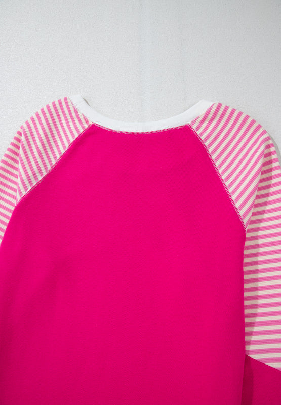 Amanda Striped Round Neck Sweatshirt