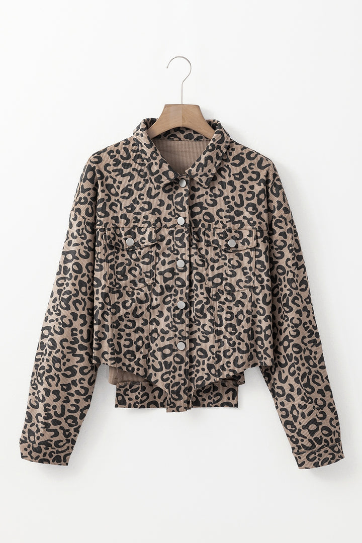 Jungle Queen Asymmetrical Leopard Jacket