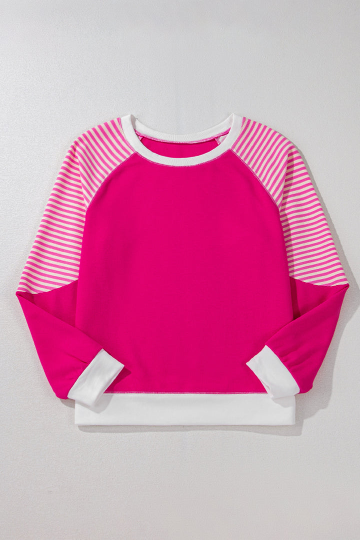 Amanda Striped Round Neck Sweatshirt