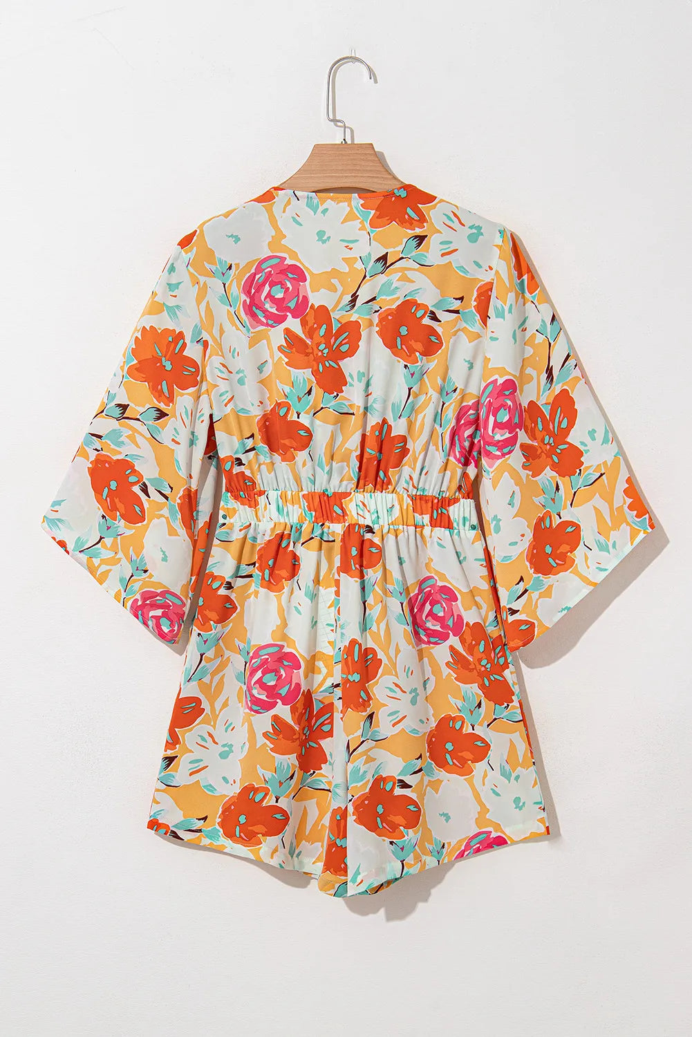 Isla Tied Printed Half Sleeve Romper